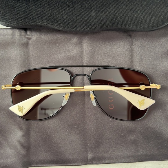 GUCCI 57mm aviator sunglasses - Picture 6 of 11